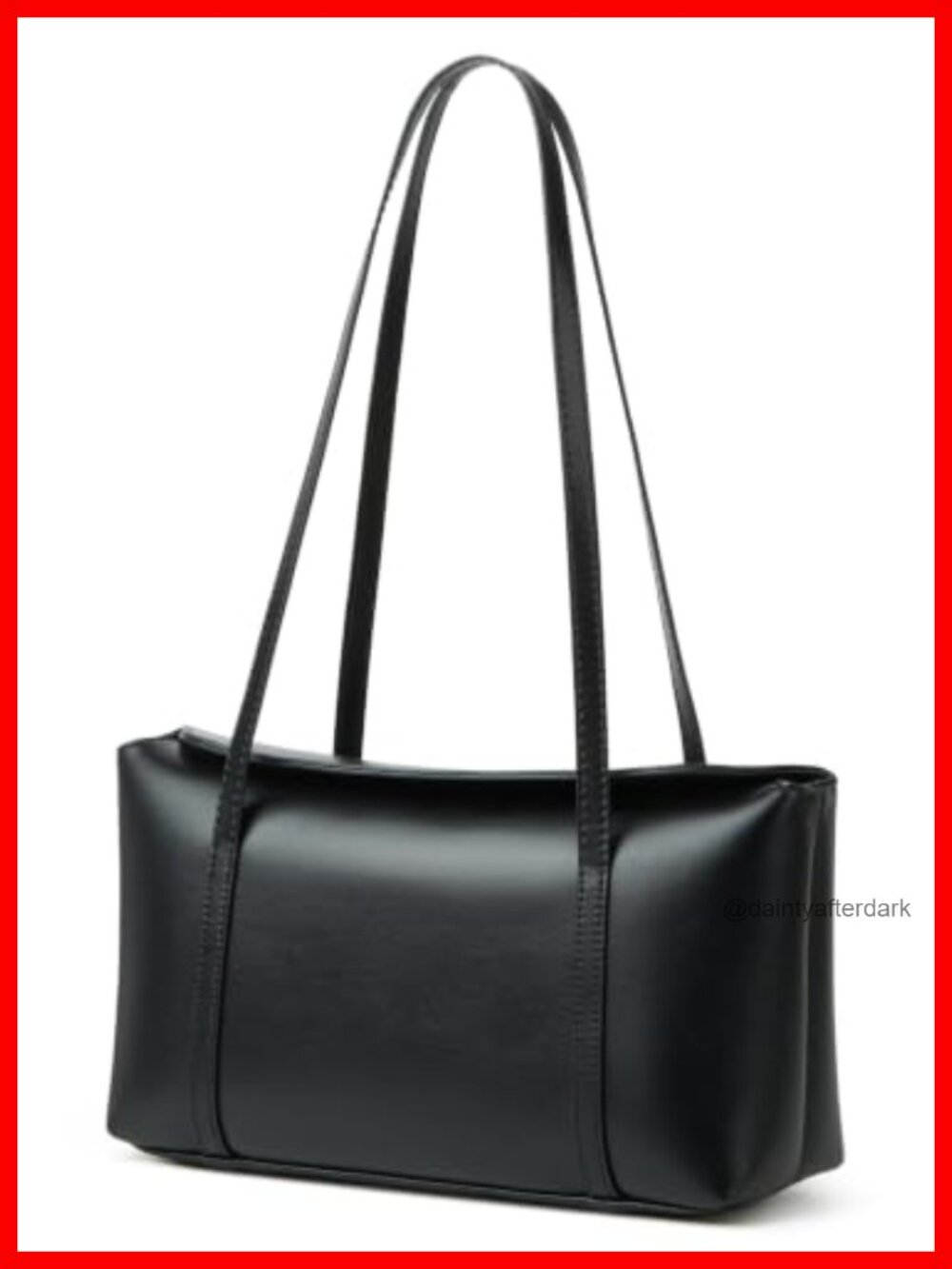 Slouchy PU Leather Hobo Bag Retro Underarm Shoulder Crescent Crossbody Purse